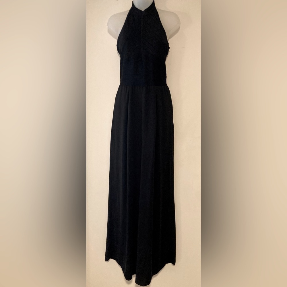 Bebe Black Halter Jumpsuit